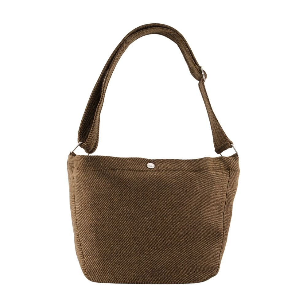 A.p.c. Wool Shoulder Bag — Khaki