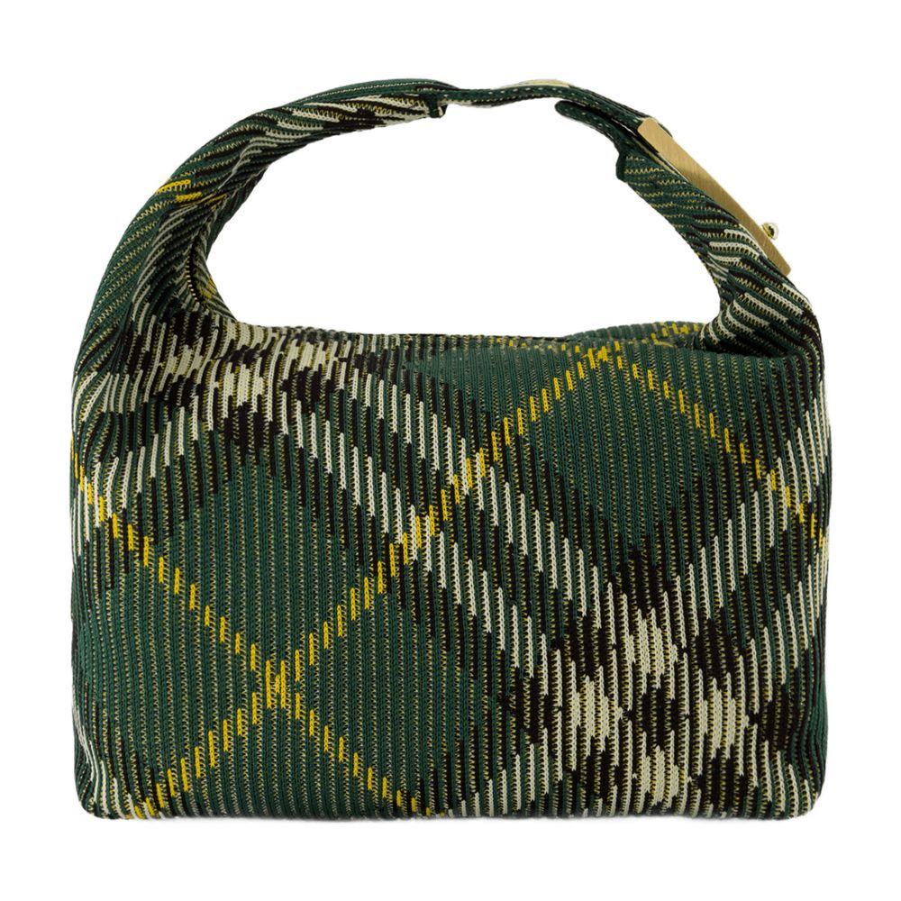 Burberry Peg Shoulder Bag — Green Nylon