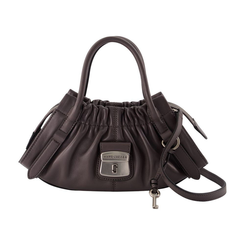 Marc Jacobs Gathered Lambskin Shoulder Bag — Brown