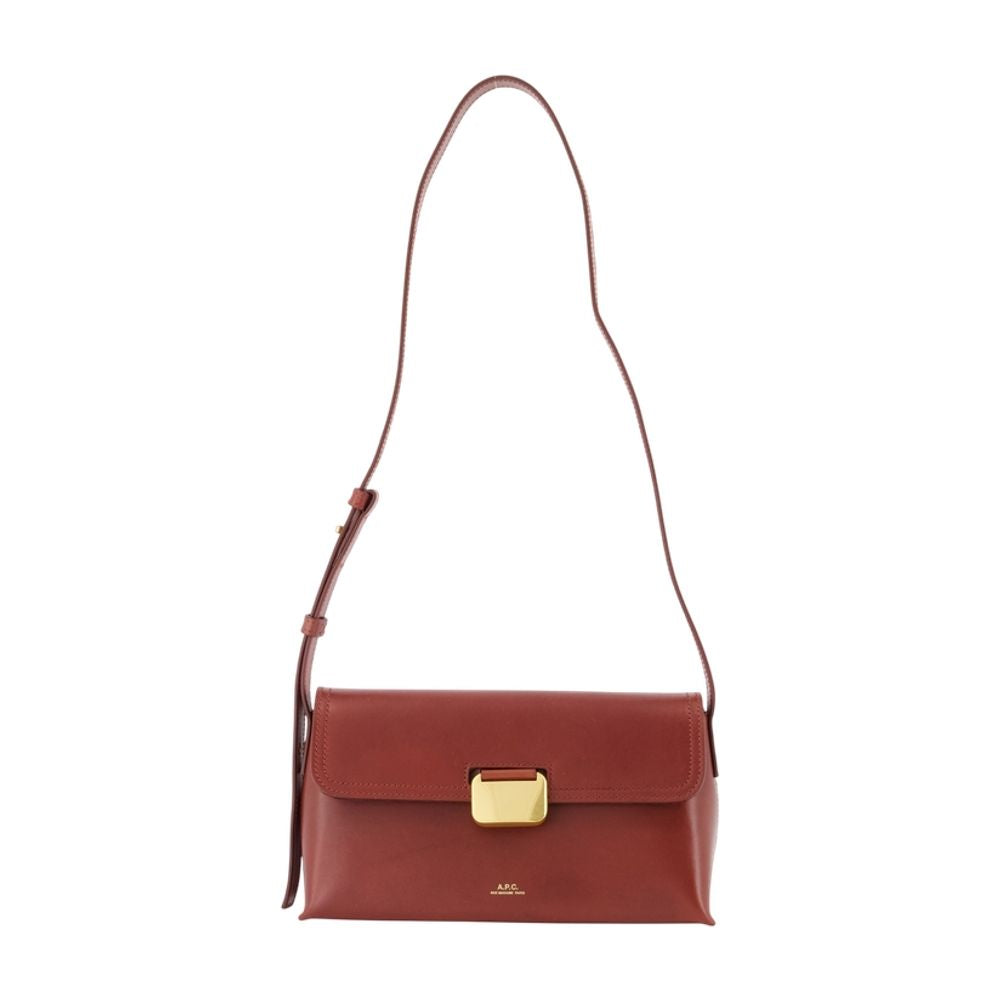 A.p.c. Simone Shoulder Bag — Red Cowhide
