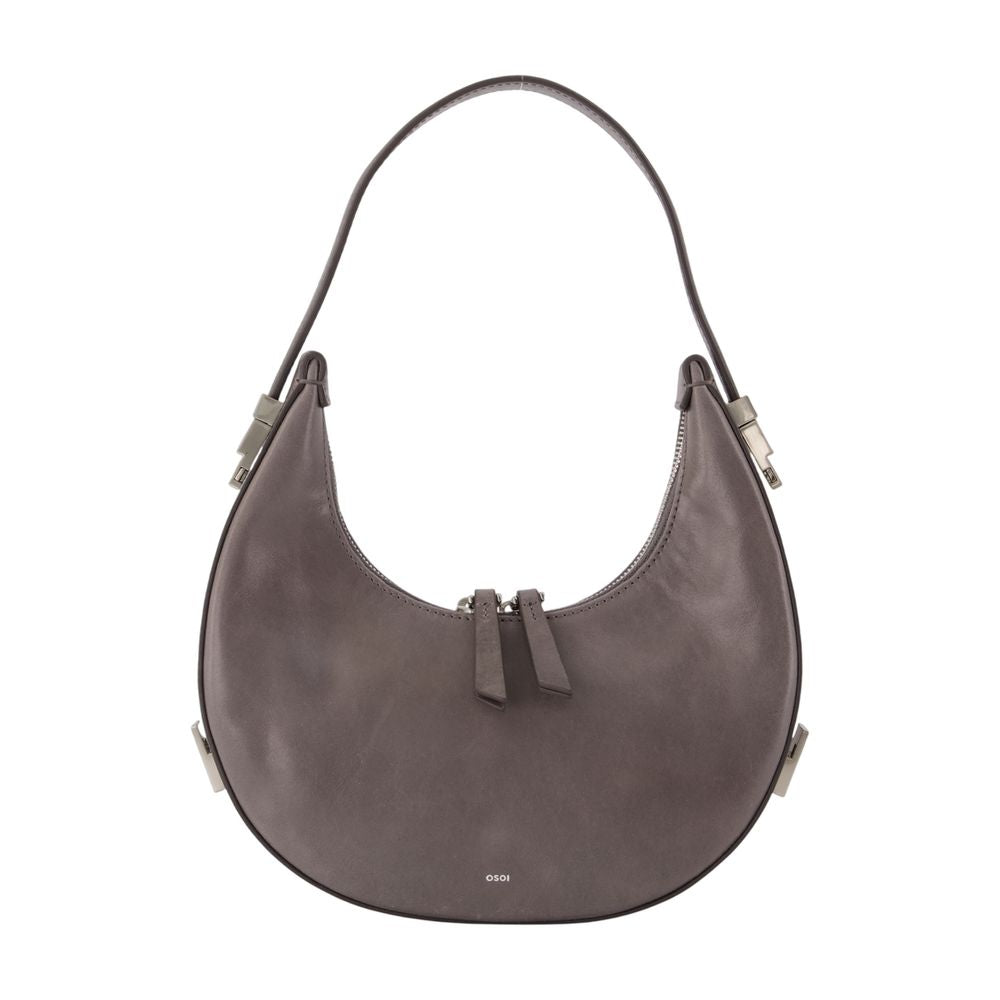 Osoi Shoulder Bag — Gray Cowhide