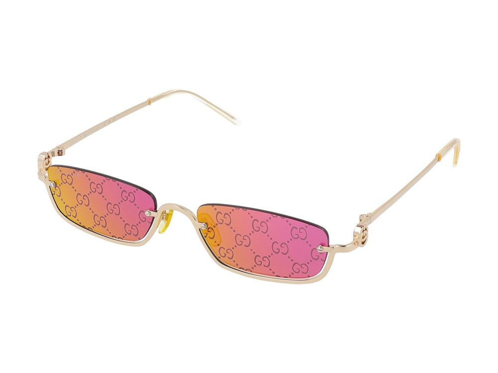 Gucci Gg1278s Gold-Tone Metal Frame Sunglasses — Gold