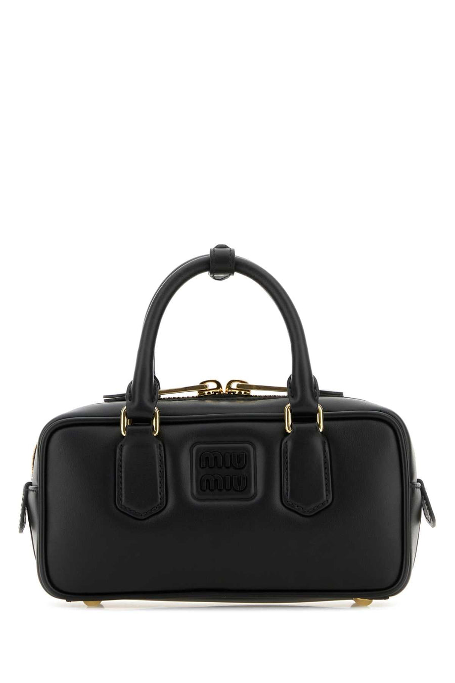 Miu Miu Arcadie Top Handle Bag — Black Vitello