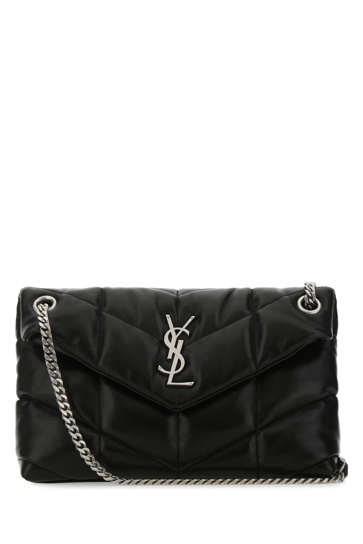 Saint Laurent Puffer Shoulder Bag — Black