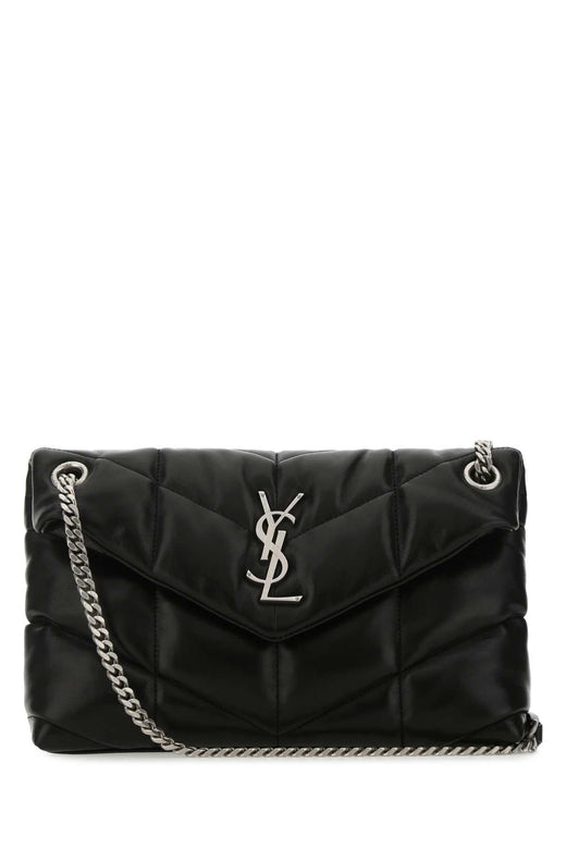 Saint Laurent Puffer Shoulder Bag — Black