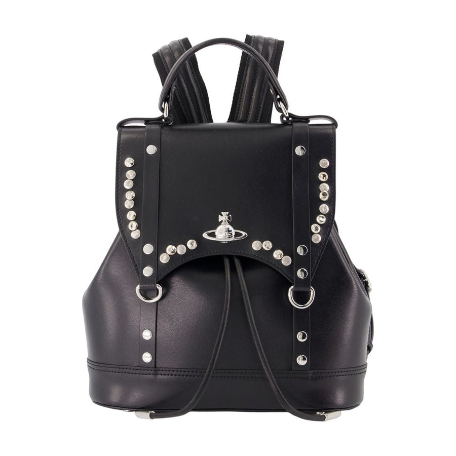 Vivienne Westwood Studded Calfskin Backpack — Black