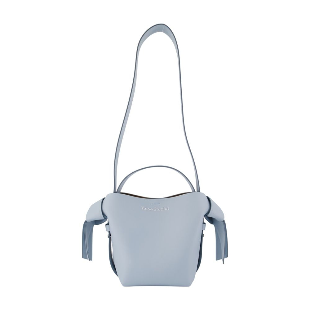 Acne Studios Musubi Mini R Shoulder Bag — Blue Calfskin