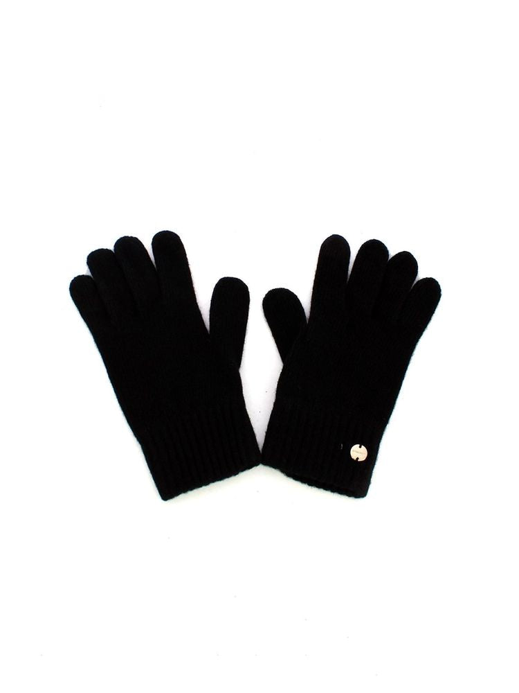 Coccinelle Eleonor Gloves — Black Wool