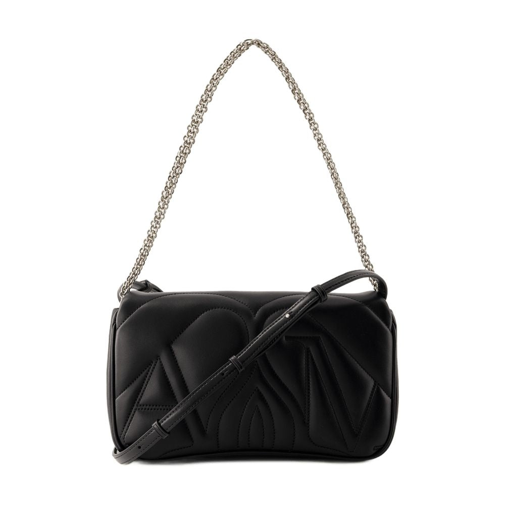 Alexander Mcqueen The Seal Crossbody Bag — Black Calfskin