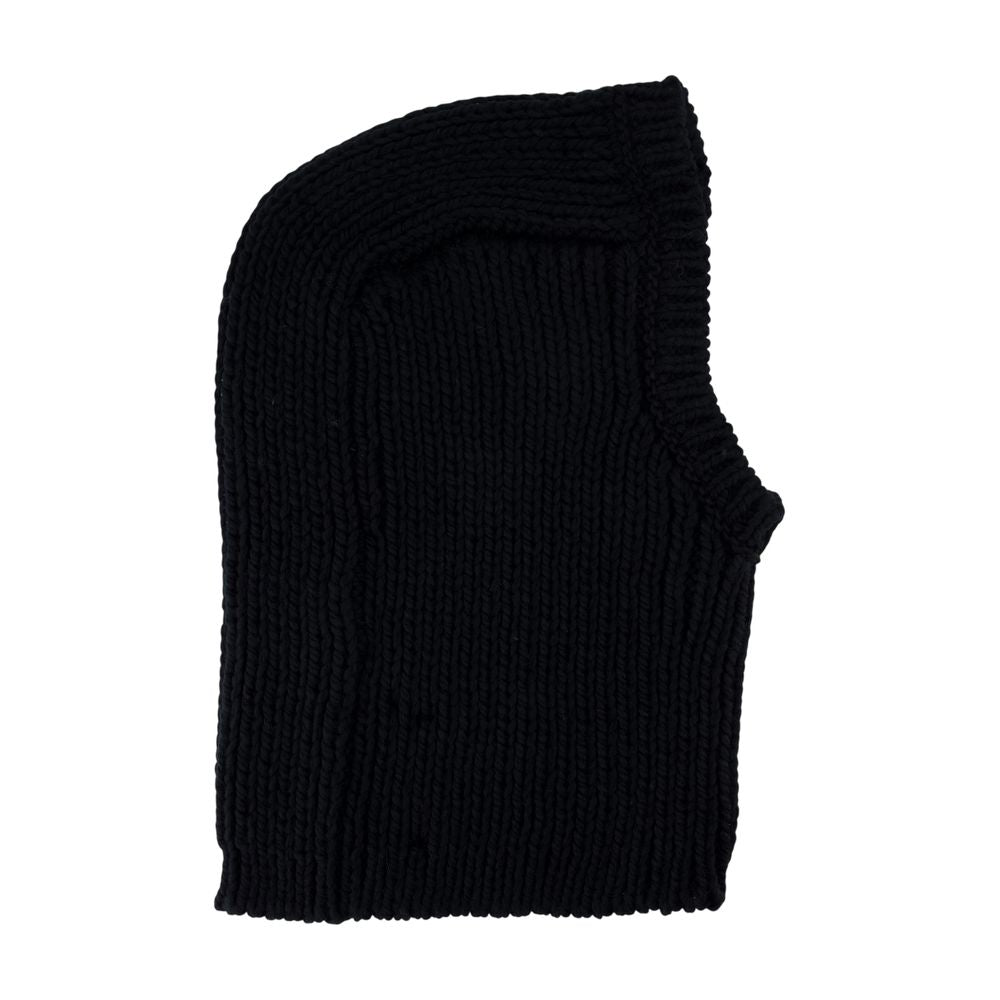 Y-3 Jx8310 Ribbed Acrylic Balaclava — Black Winter Hats