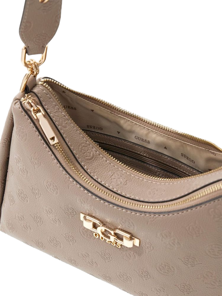 Guess Anise Shoulder Bag — Taupe Polyurethane