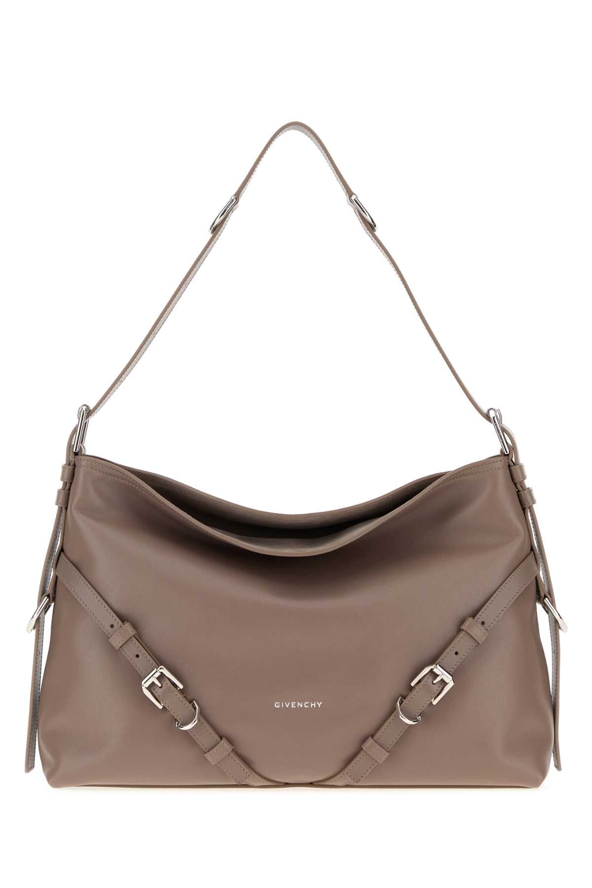 Givenchy Voyou Shoulder Bag — Taupe