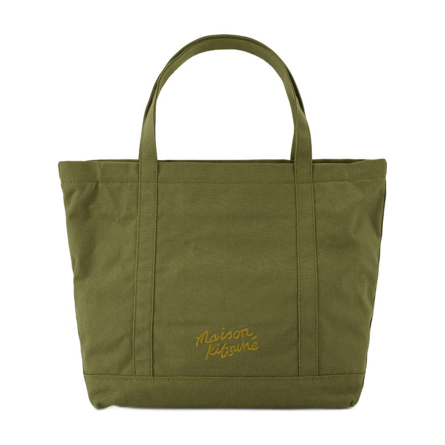 Maison Kitsuné Tote Bag — Green Cotton