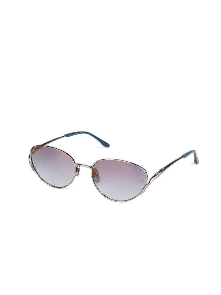 Ana Hickmann Ah3354 Gradient Lens Metal Sunglasses — Silver