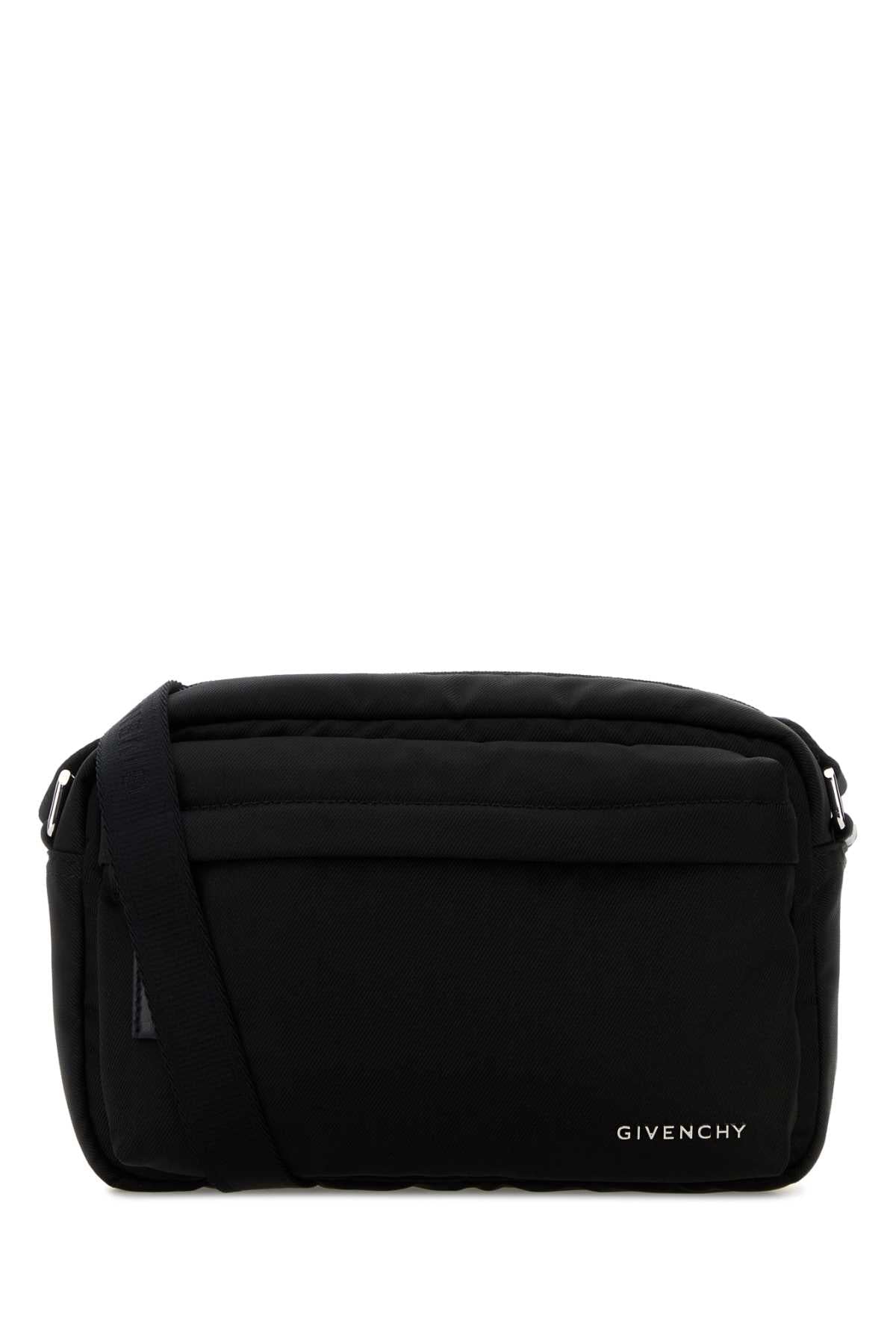 Givenchy Quilted Nylon Shoulder Bag — Black