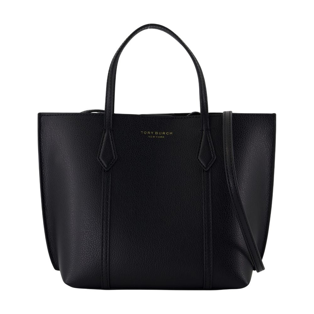 Tory Burch Perry Tote Bag — Black Cowhide