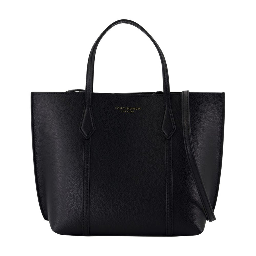 Tory Burch Perry Tote Bag — Black Cowhide
