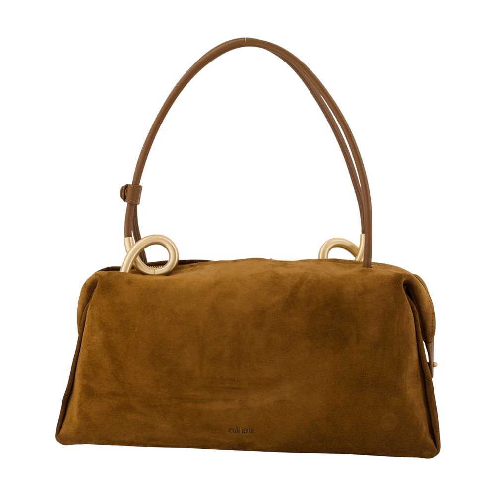 Cult Gaia Shoulder Bag — Brown Calfskin