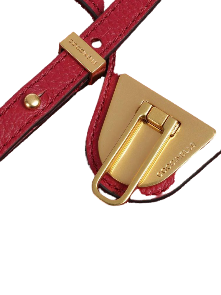 Coccinelle Beat Crossbody Bag — Red Cowhide