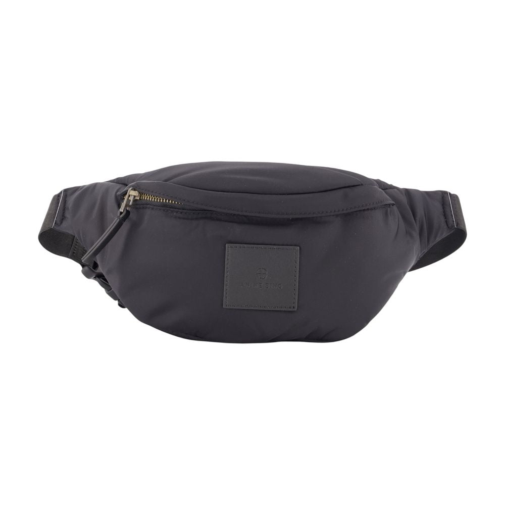 Anine Bing Leon Belt Bag — Black Nylon