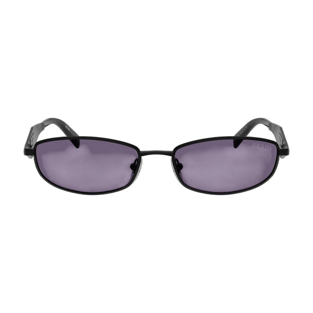 Prada 0prd51s-7ab70w55 Acetate Rectangle Sunglasses — Black