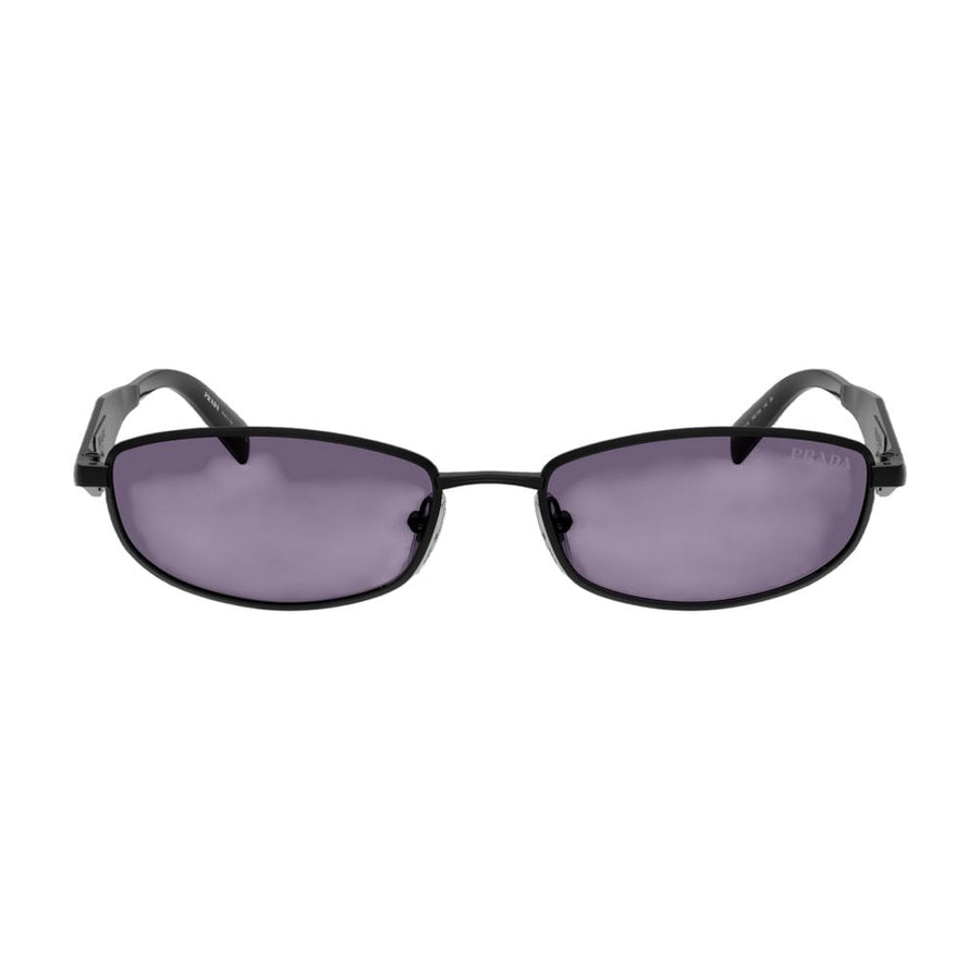 Prada 0prd51s-7ab70w55 Acetate Rectangle Sunglasses — Black