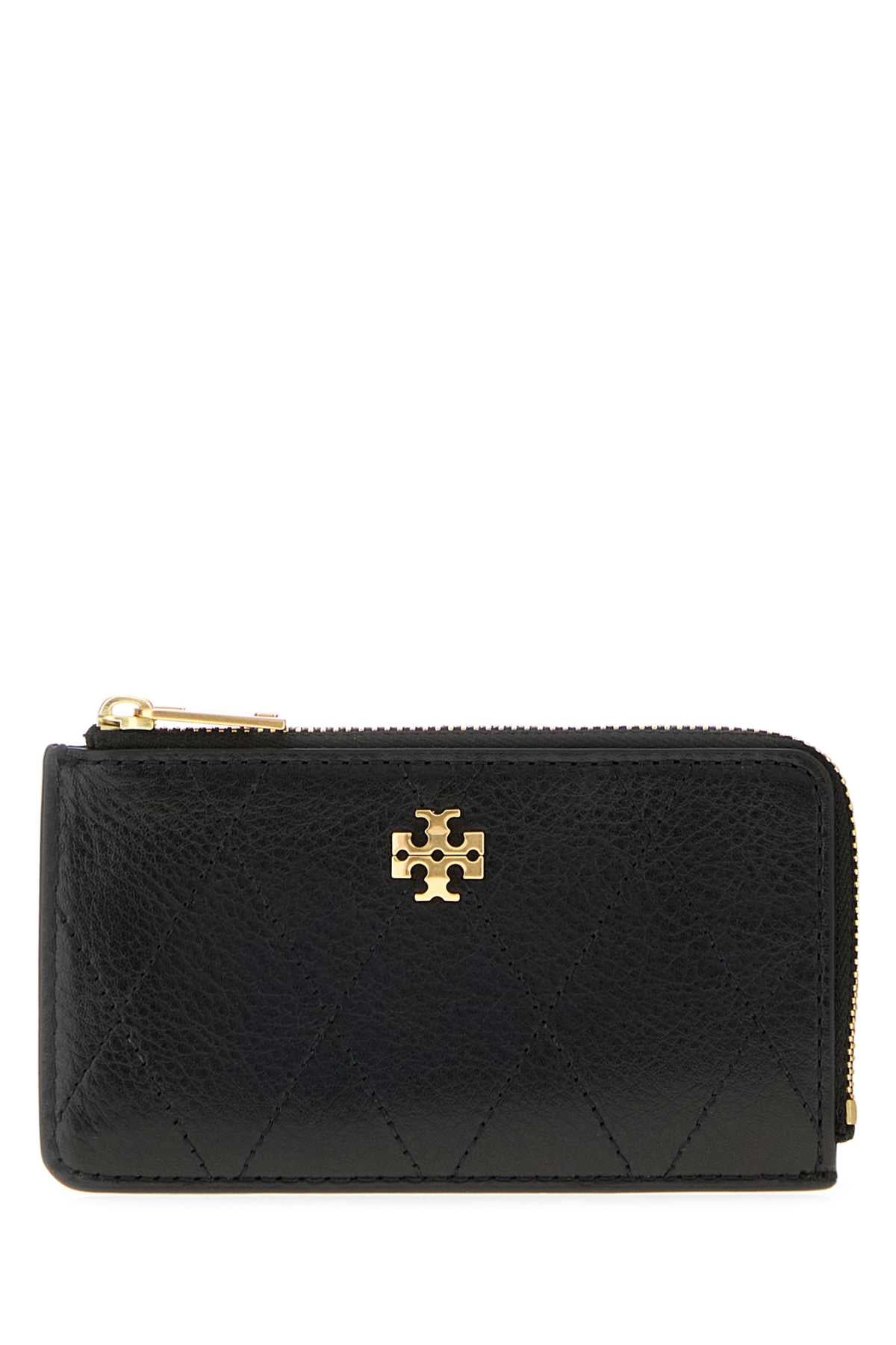 Tory Burch Quilted Card Case — Black Cases