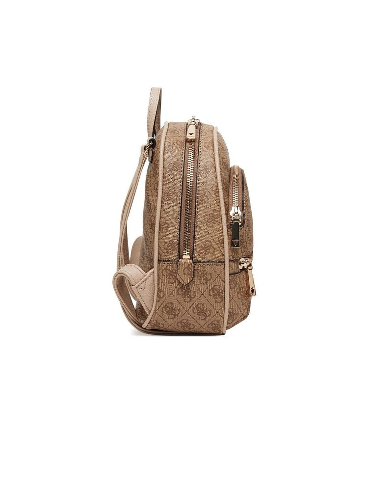 Guess Manhattan Ii Backpack — Beige Polyurethane