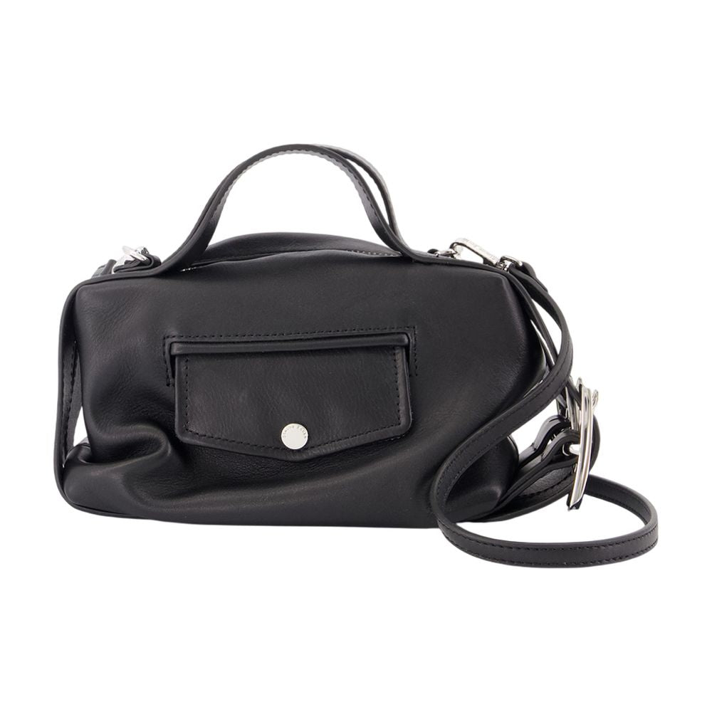 Simone Rocha Mini Biker Top Handle Bag — Black Calfskin