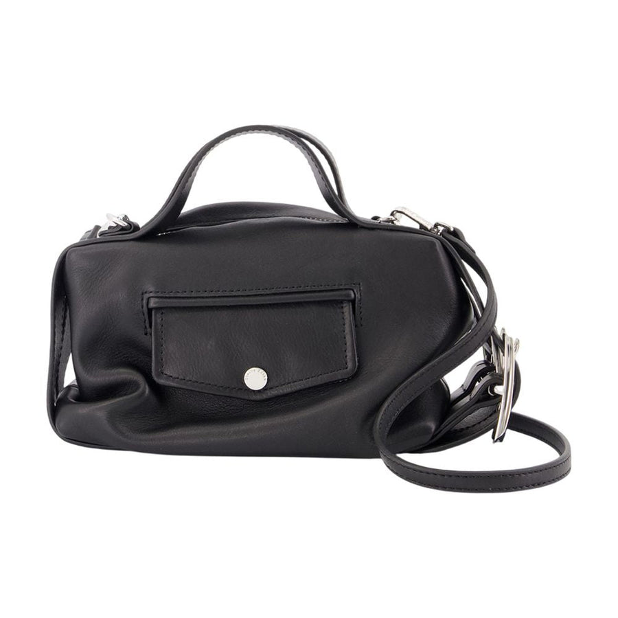 Simone Rocha Mini Biker Top Handle Bag — Black Calfskin