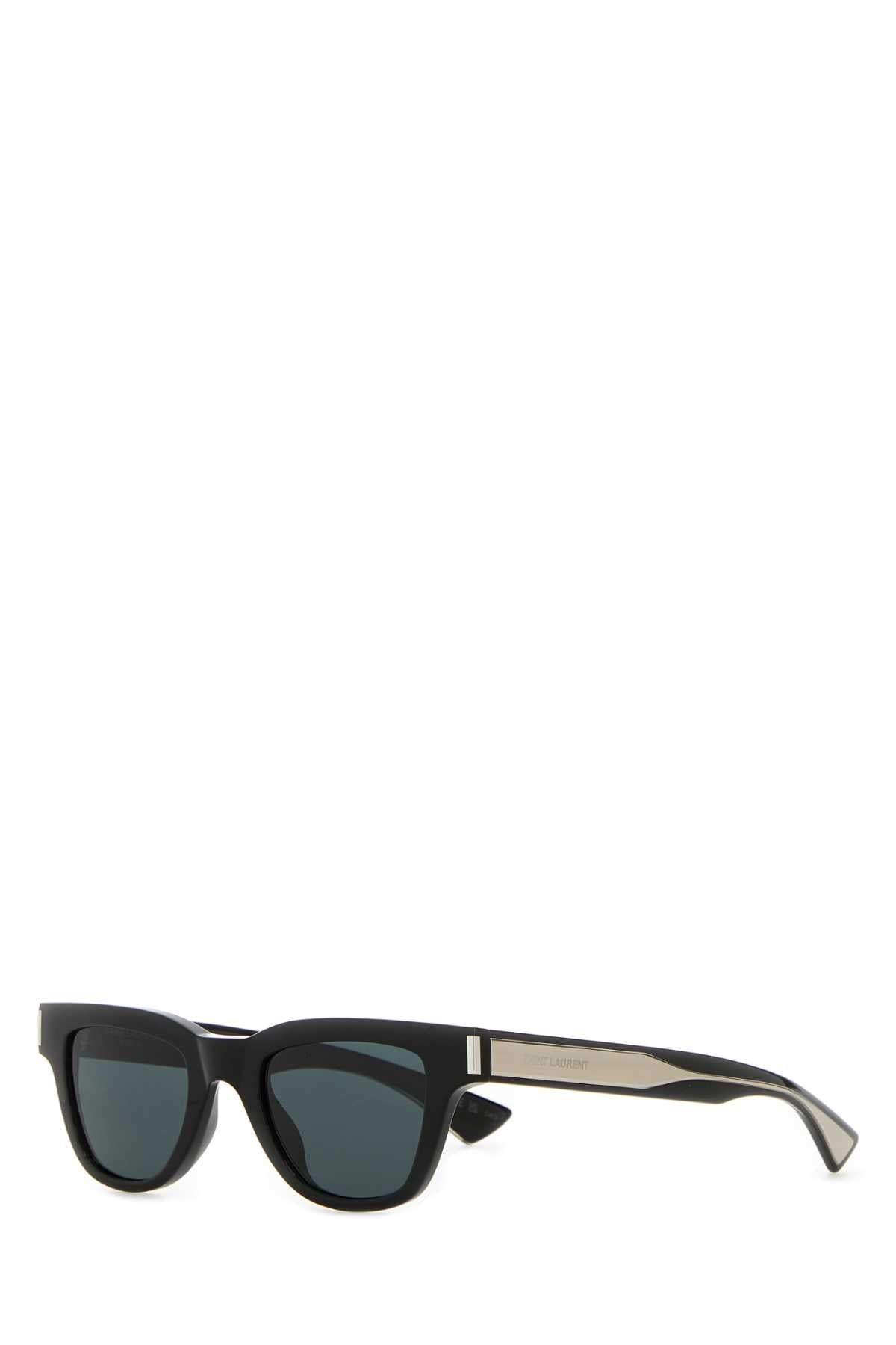 Saint Laurent 822251y9967 Acetate Cat-Eye Sunglasses — Black Exterior