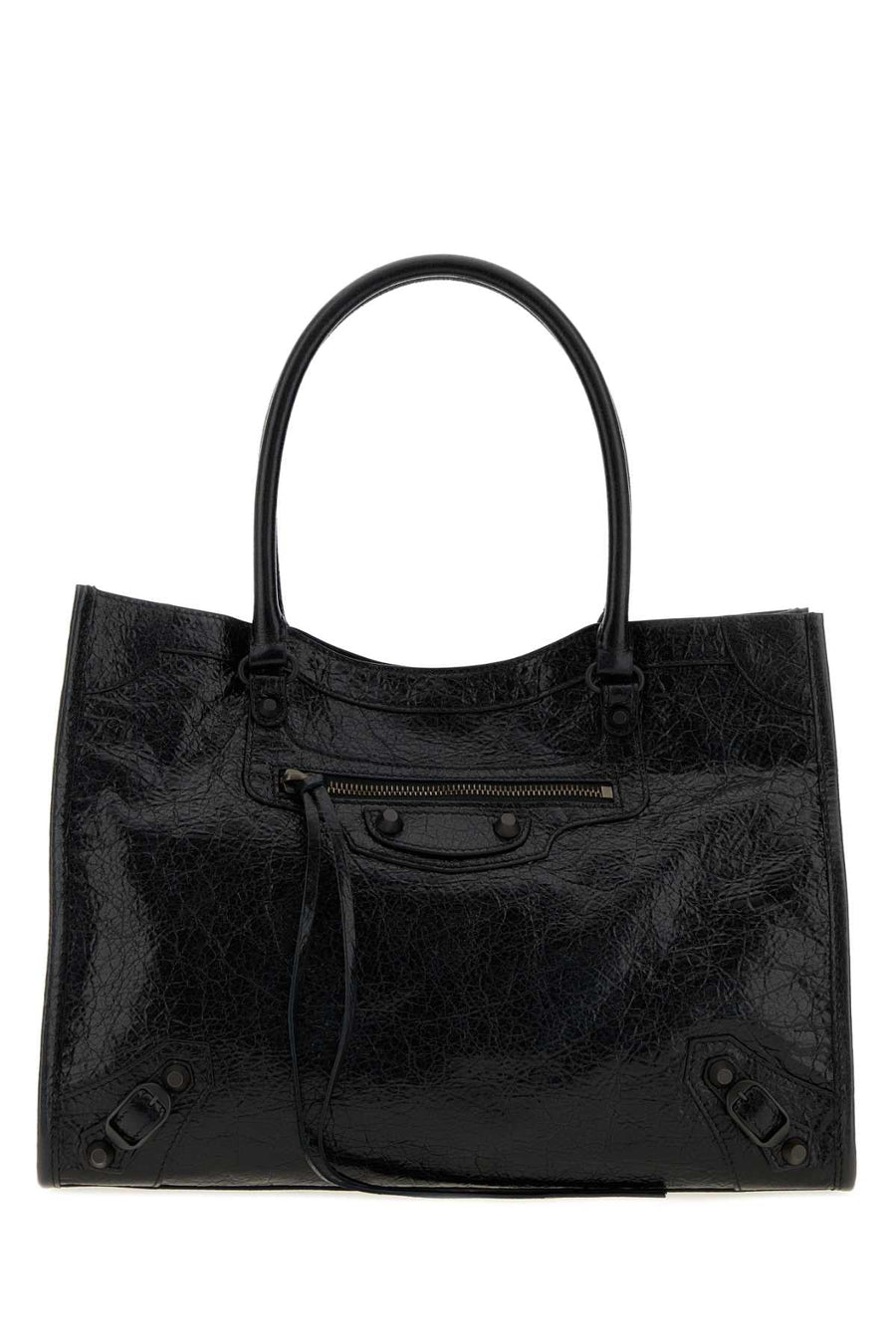 Balenciaga City Shoulder Bag — Black