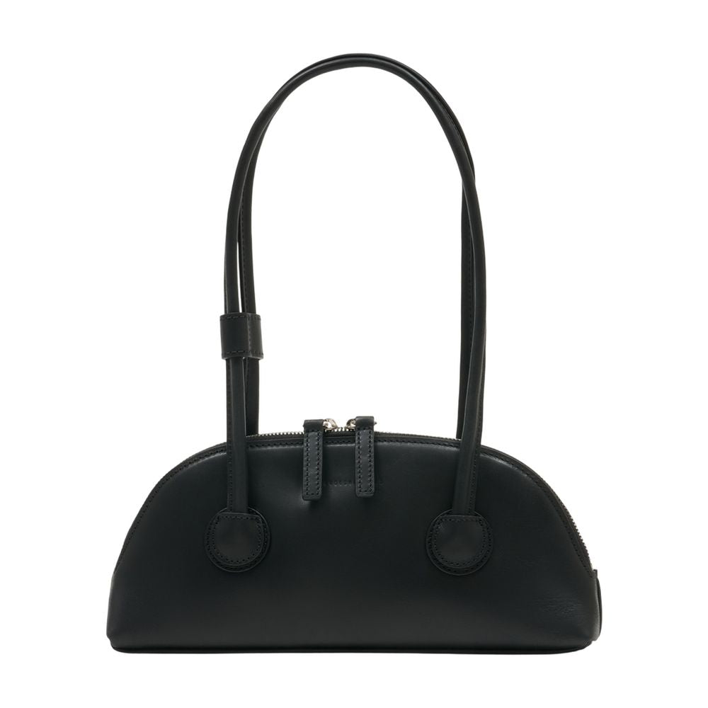 Marge Sherwood Bessette Shoulder Bag — Black Cowhide