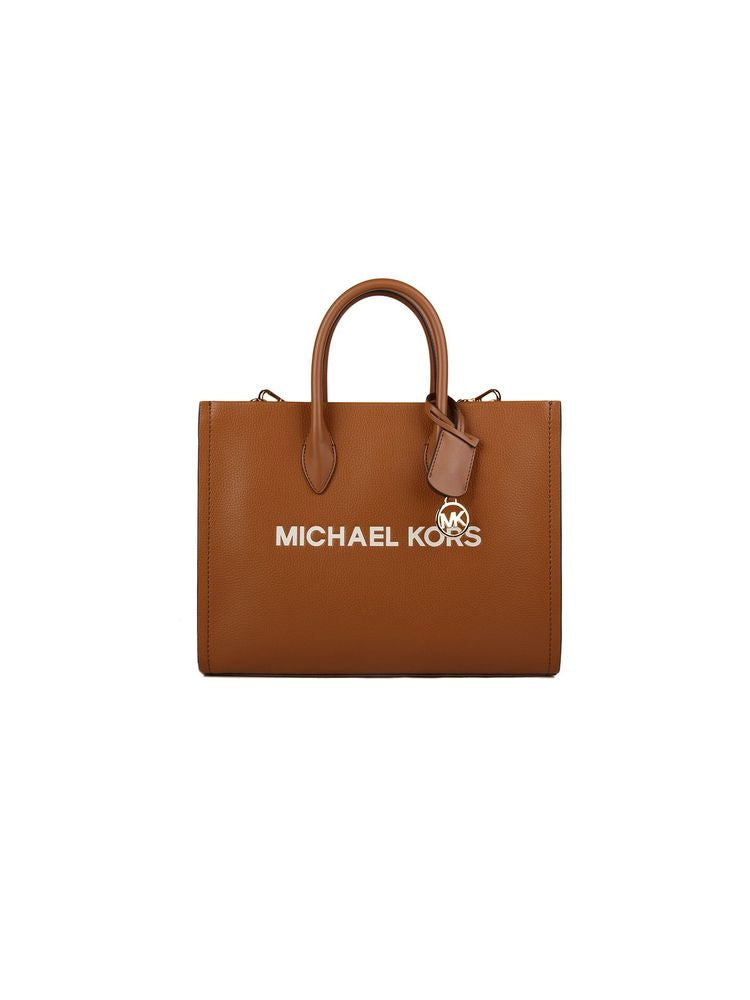 Michael Kors Mirella Tote Bag — Brown Leather