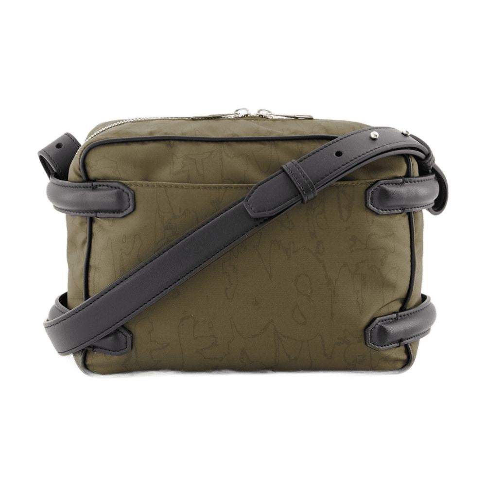 Alexander Mcqueen Harness Camera Crossbody Bag — Khaki Nylon