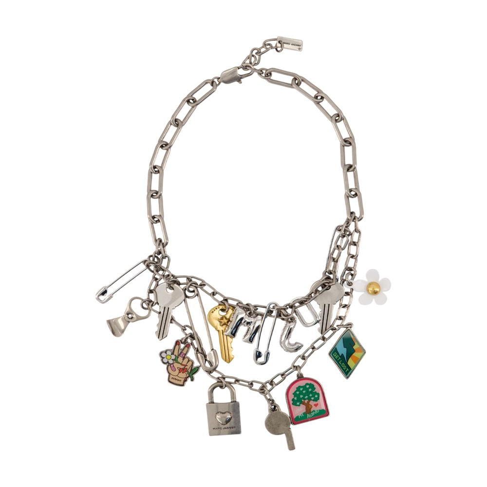 Marc Jacobs Pop Americana Charm Necklace — Silver Metal Necklaces