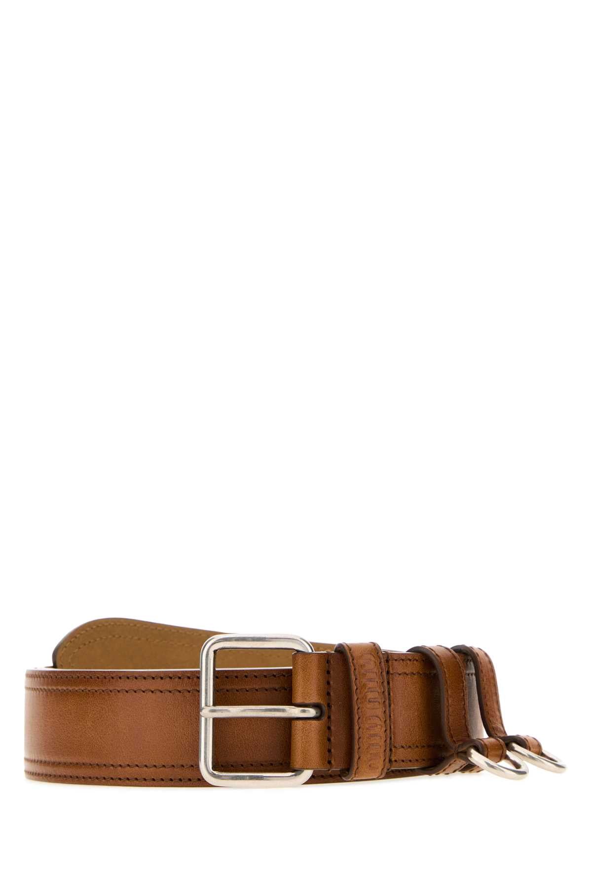 Miu Miu Belt — Cognac Vitello