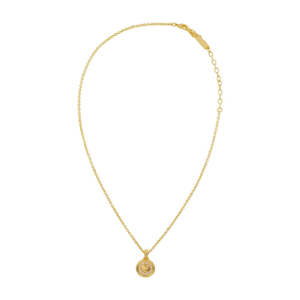 Versace Gold Coin Pendant Necklace — Metal Necklaces