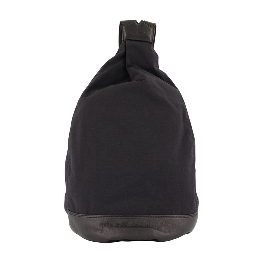 Yohji Yamamoto Hakama Tuck Backpack — Black Synthetic
