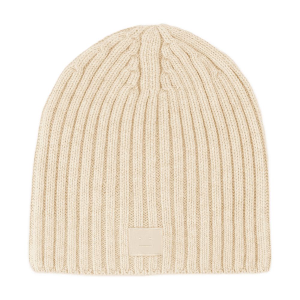 Acne Studios C40387-633 Beanie — Beige Wool Beanies