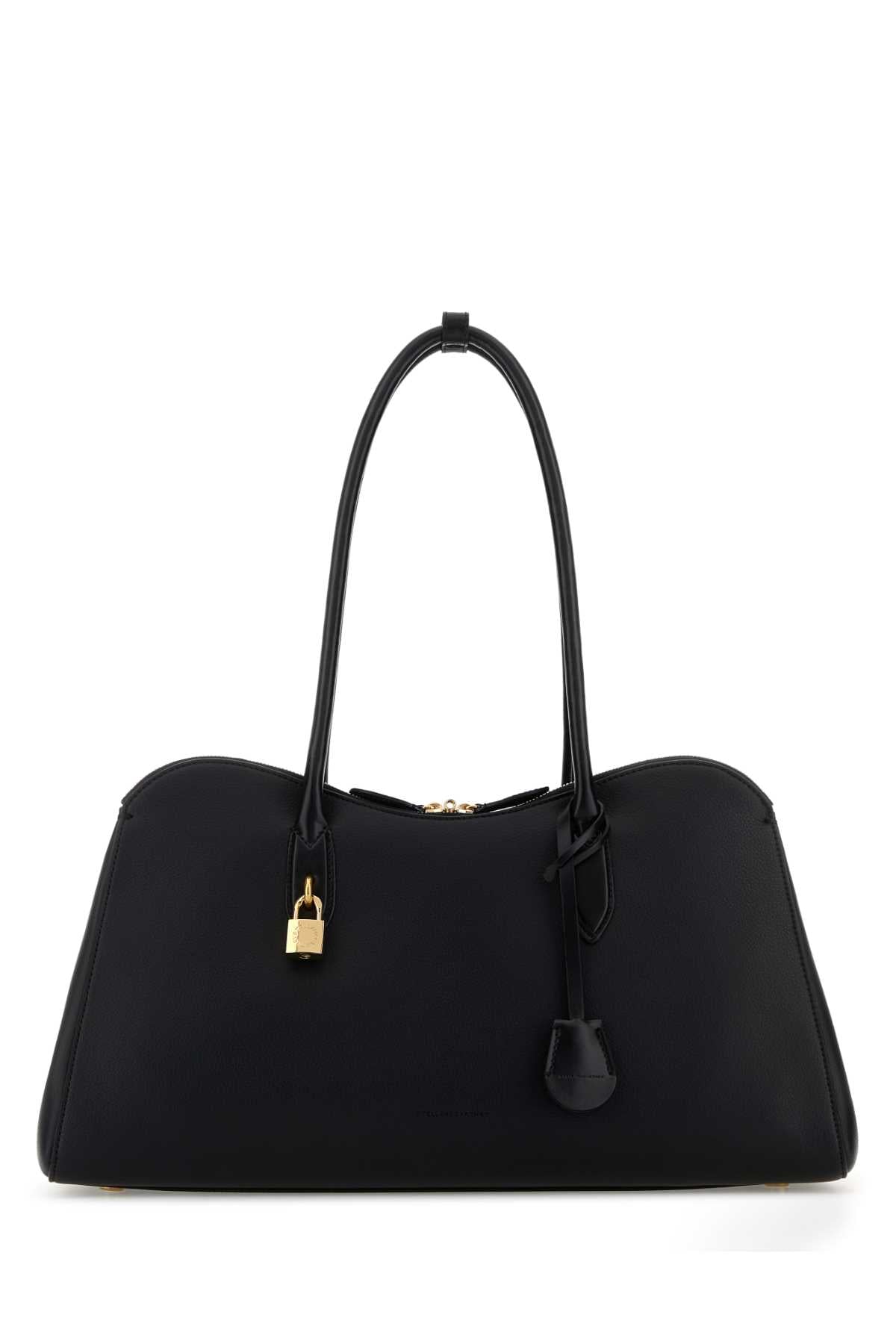 Stella Mccartney Fabric Shoulder Bag — Black