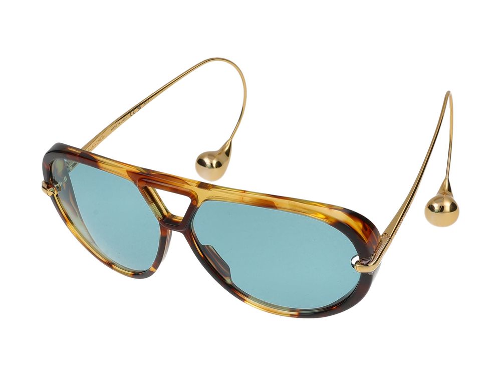 Bottega Veneta Bv1273s Acetate Aviator Sunglasses — Tortoiseshell