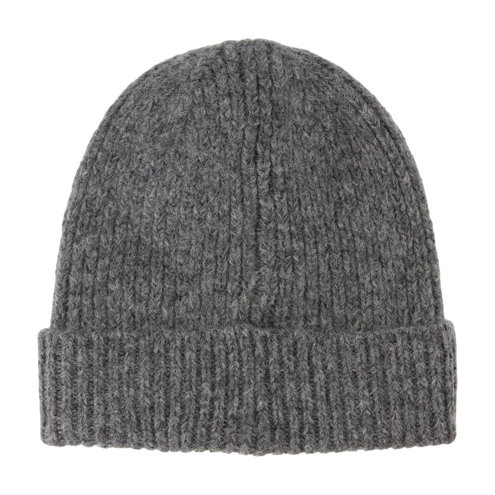 Anine Bing A-12-10621-Gry34 Beanie — Gray Wool Beanies