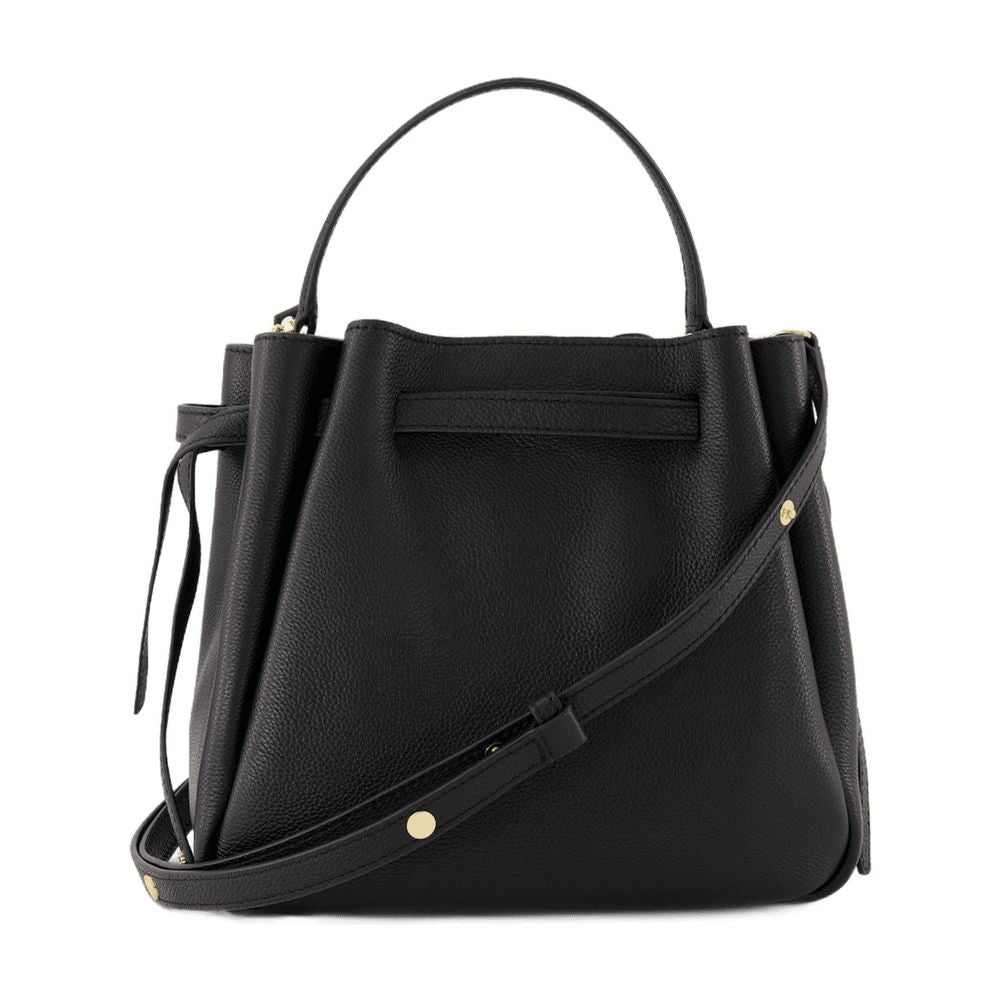 Tory Burch Romy Shoulder Bag — Black Calfskin
