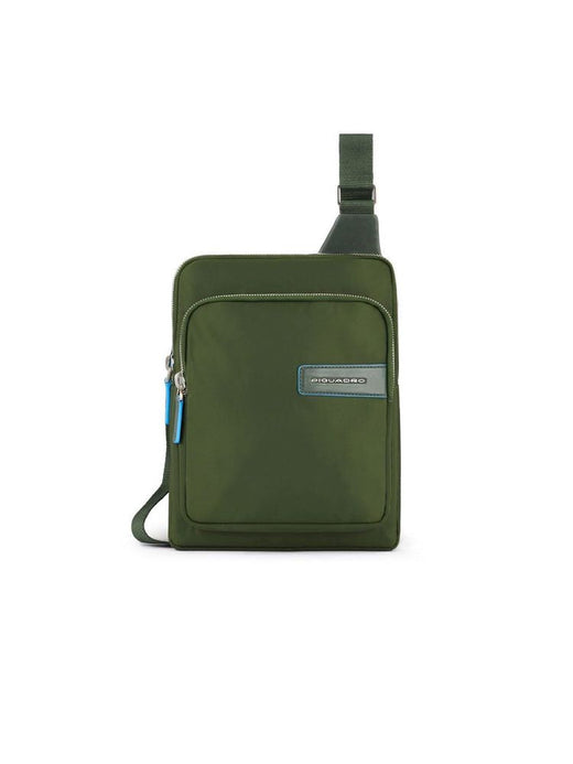 Piquadro Recycled Nylon Crossbody Bag — Green