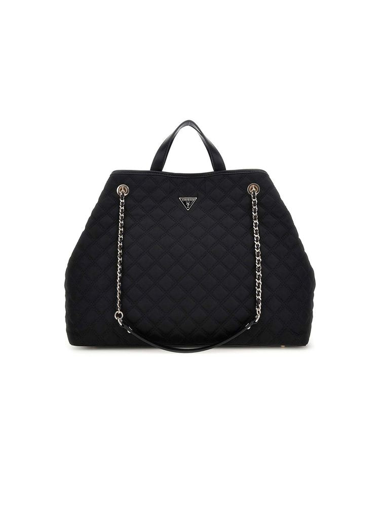 Guess Giully Ii Tote Bag — Black Polyester