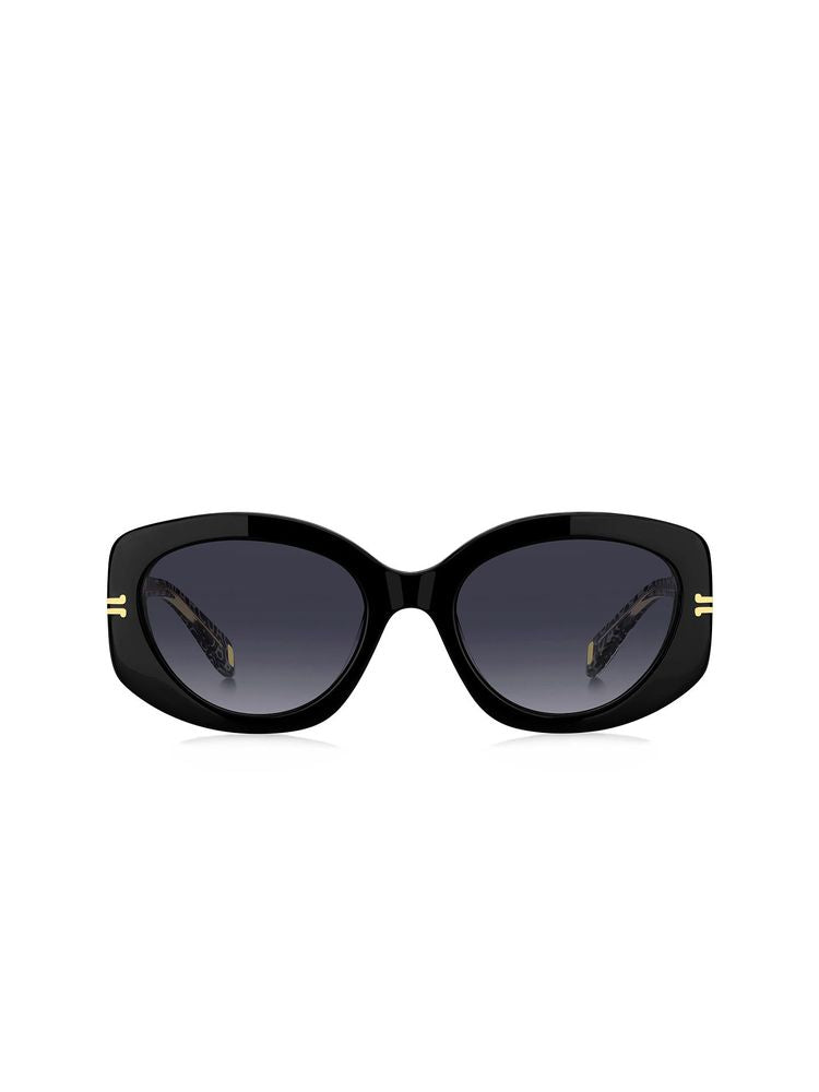 Marc Jacobs Mj Acetate Oval Sunglasses — Black