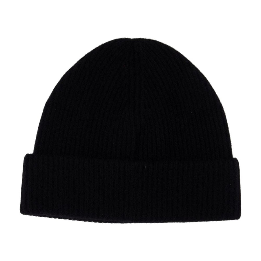 Anine Bing A-12-11809-Blk37 Beanie — Black Cashmere Beanies
