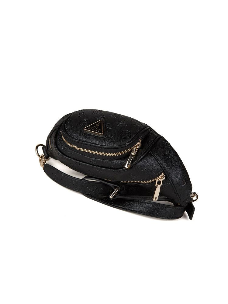 Guess Wilder Belt Bag — Black Polyurethane