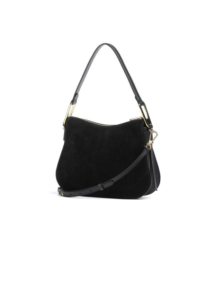 Coccinelle Magie Shoulder Bag — Black Cowhide